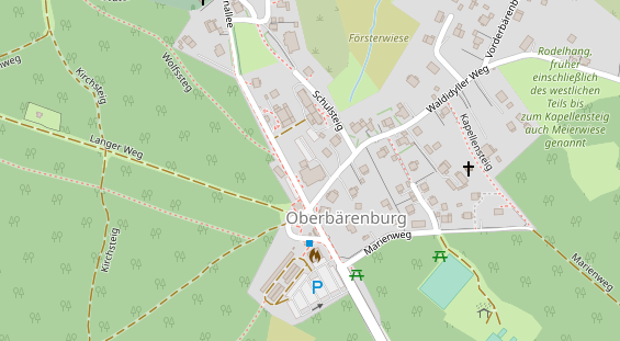 Tagungshotels auf Satellitenbild