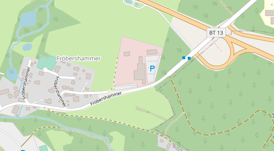 Tagungshotels auf Satellitenbild