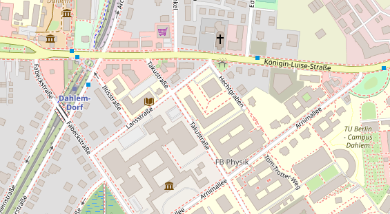 Tagungshotels auf Satellitenbild