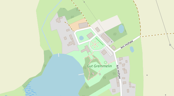 Tagungshotels auf Satellitenbild