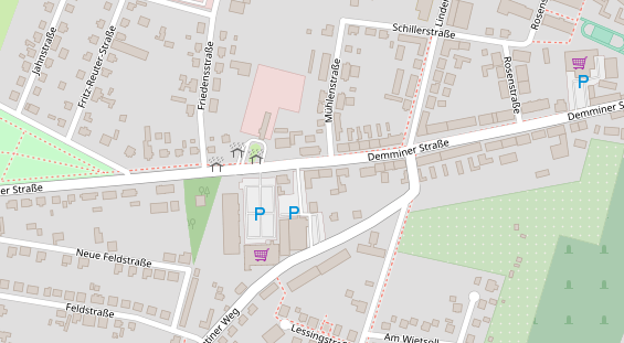 Tagungshotels auf Satellitenbild