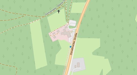 Tagungshotels auf Satellitenbild
