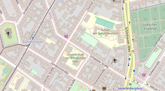 Tagungshotels auf Satellitenbild