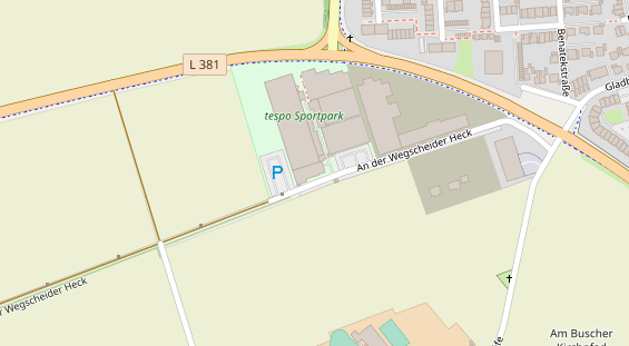 Tagungshotels auf Satellitenbild