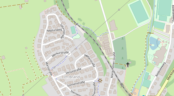 Tagungshotels auf Satellitenbild