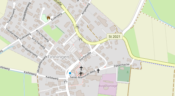 Tagungshotels auf Satellitenbild