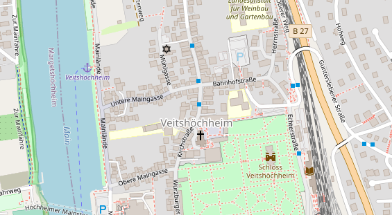 Tagungshotels auf Satellitenbild