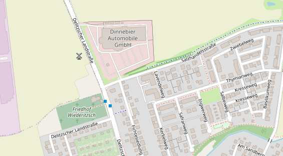 Tagungshotels auf Satellitenbild