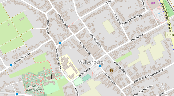 Tagungshotels auf Satellitenbild