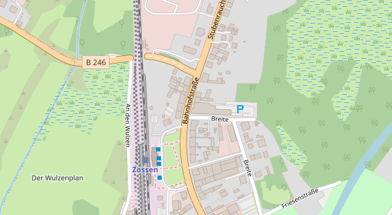 Tagungshotels auf Satellitenbild