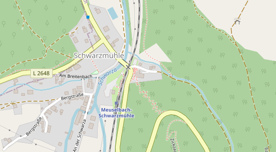 Tagungshotels auf Satellitenbild