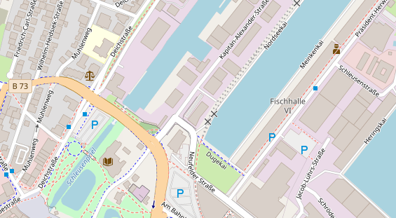 Tagungshotels auf Satellitenbild