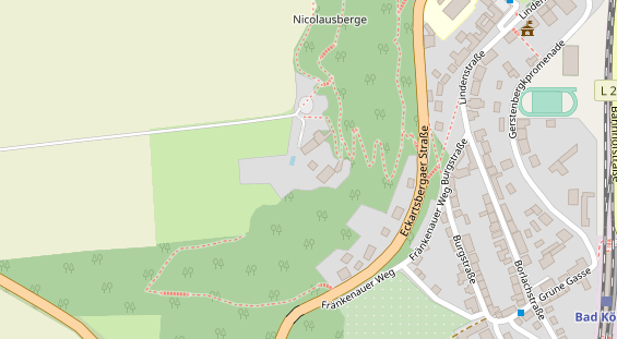 Tagungshotels auf Satellitenbild