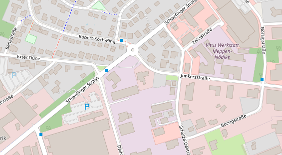 Tagungshotels auf Satellitenbild