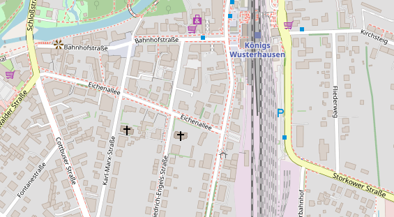 Tagungshotels auf Satellitenbild