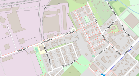 Tagungshotels auf Satellitenbild