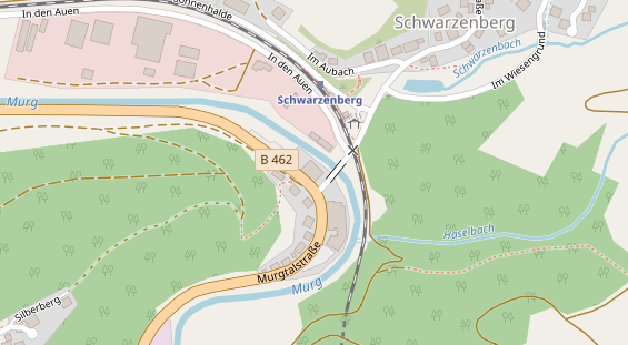 Tagungshotels auf Satellitenbild