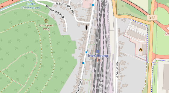 Tagungshotels auf Satellitenbild