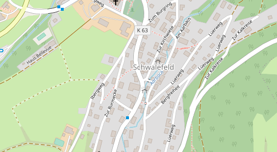 Tagungshotels auf Satellitenbild