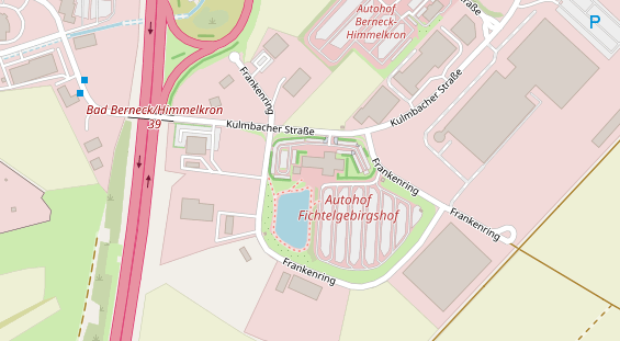 Tagungshotels auf Satellitenbild