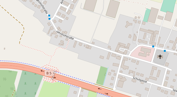 Tagungshotels auf Satellitenbild