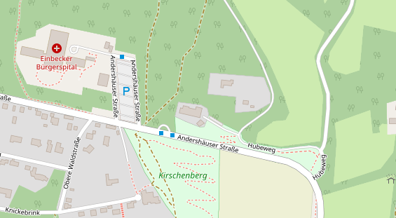 Tagungshotels auf Satellitenbild