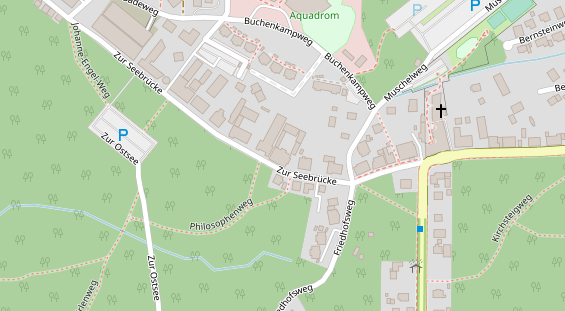 Tagungshotels auf Satellitenbild
