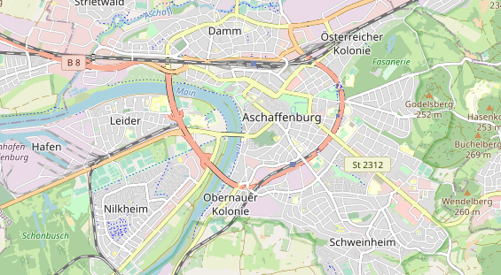 Tagungshotels auf Karte