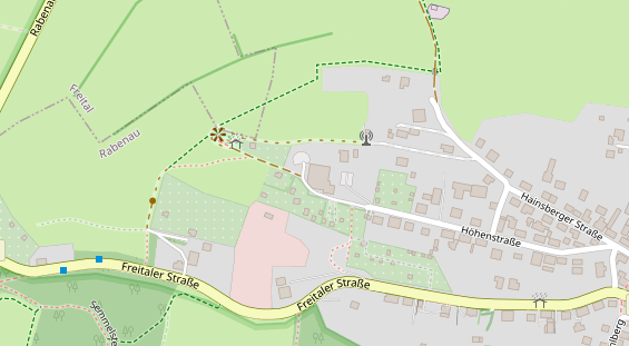 Tagungshotels auf Satellitenbild