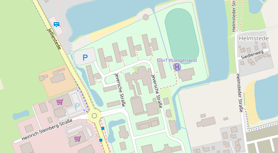 Tagungshotels auf Satellitenbild