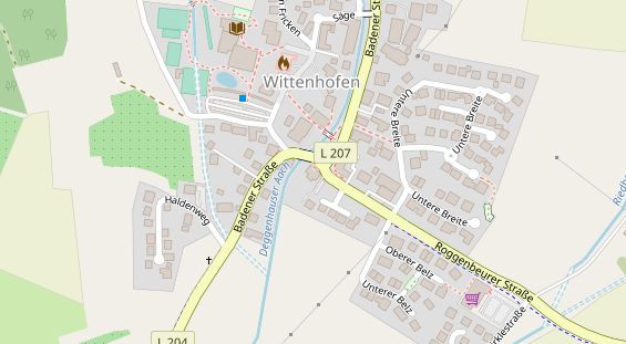 Tagungshotels auf Satellitenbild