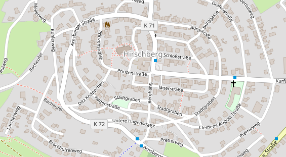 Tagungshotels auf Satellitenbild