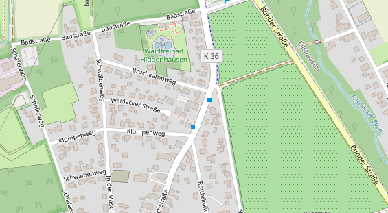 Tagungshotels auf Satellitenbild