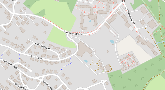 Tagungshotels auf Satellitenbild