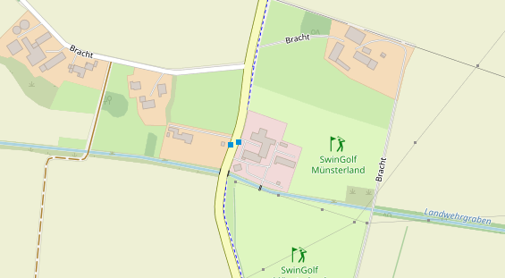 Tagungshotels auf Satellitenbild
