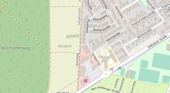 Tagungshotels auf Satellitenbild