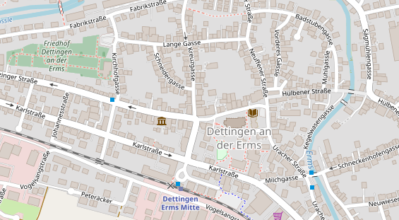 Tagungshotels auf Satellitenbild