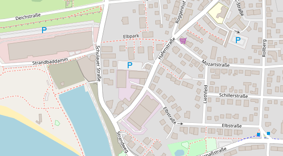 Tagungshotels auf Satellitenbild