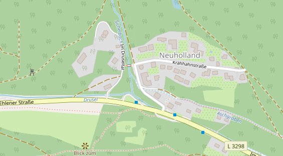 Tagungshotels auf Satellitenbild