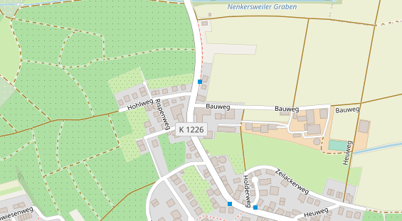 Tagungshotels auf Satellitenbild