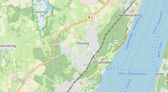 Mobile Infrastruktur auf Karte