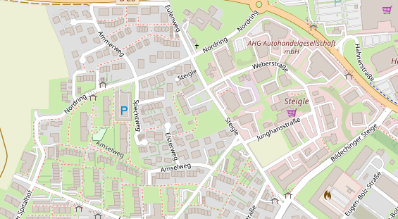 Tagungshotels auf Satellitenbild