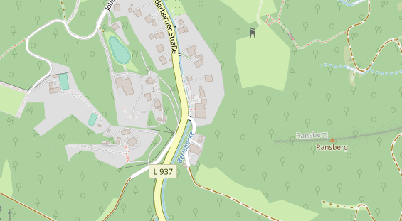 Tagungshotels auf Satellitenbild