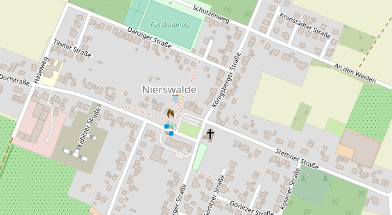 Tagungshotels auf Satellitenbild