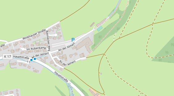Tagungshotels auf Satellitenbild