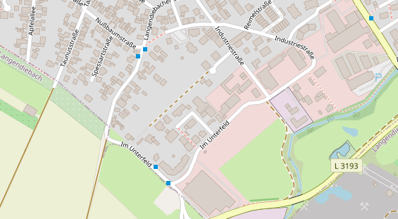 Tagungshotels auf Satellitenbild