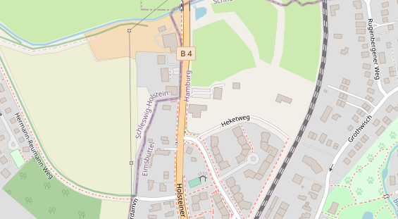 Tagungshotels auf Satellitenbild