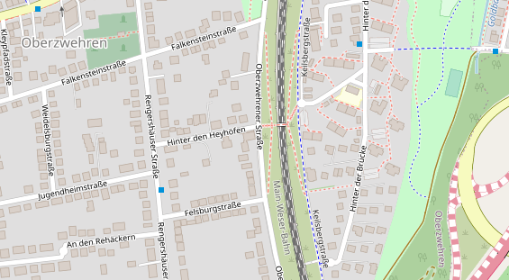 Tagungshotels auf Satellitenbild
