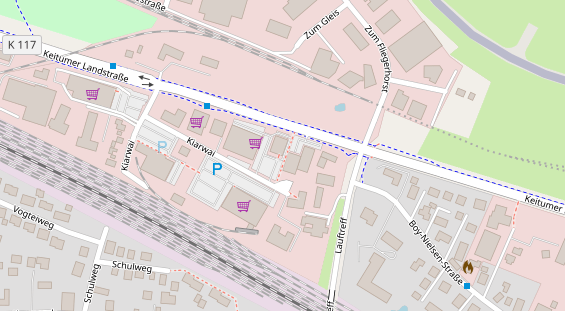 Tagungshotels auf Satellitenbild