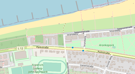 Tagungshotels auf Satellitenbild